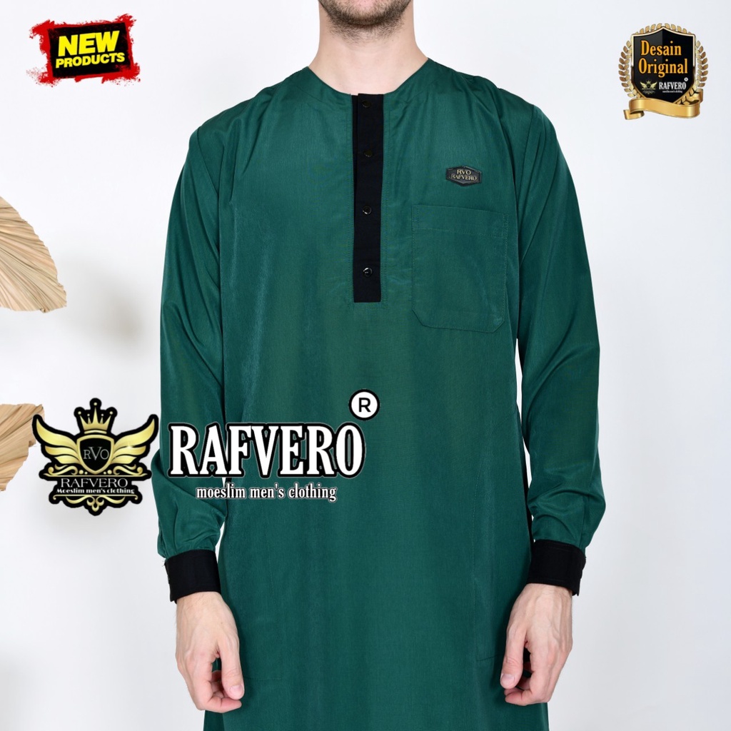 Gamis Muslim Pria Jubah Dewasa Original Rafvero Al Mannaf