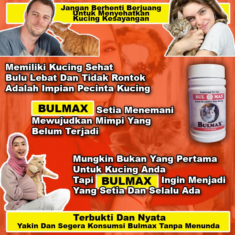 BM27] OBAT BULU KUCING LEBAT BULMAX PENUMBUH BULU KUCING RONTOK 