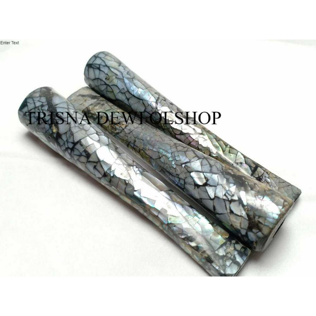 Pipa kerang mutiara laut kombinasi kayu