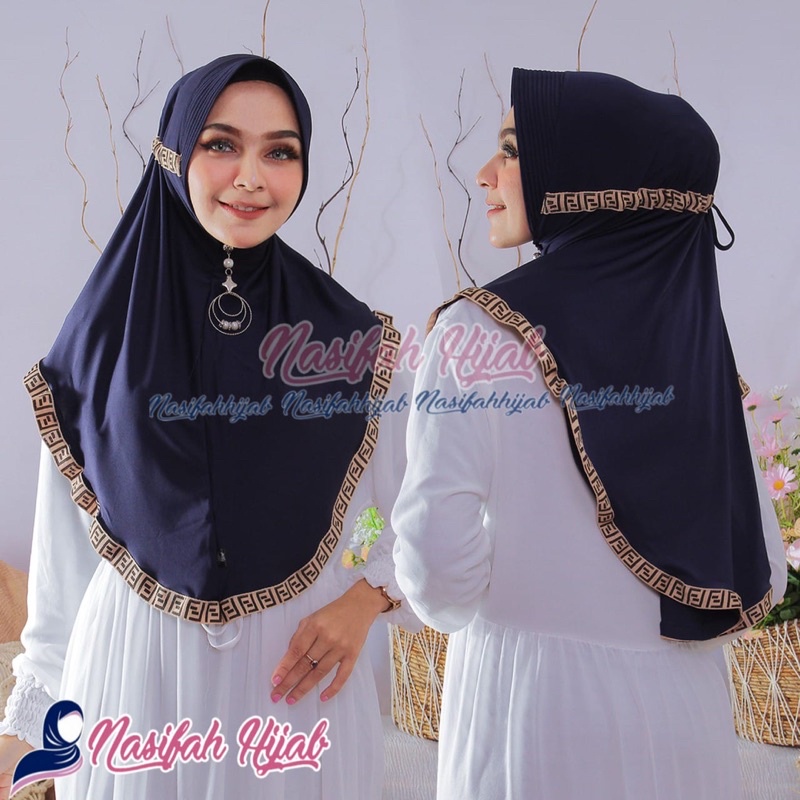 Jilbab Serut fendy Ori by Nasifahhijab matt jersey-2