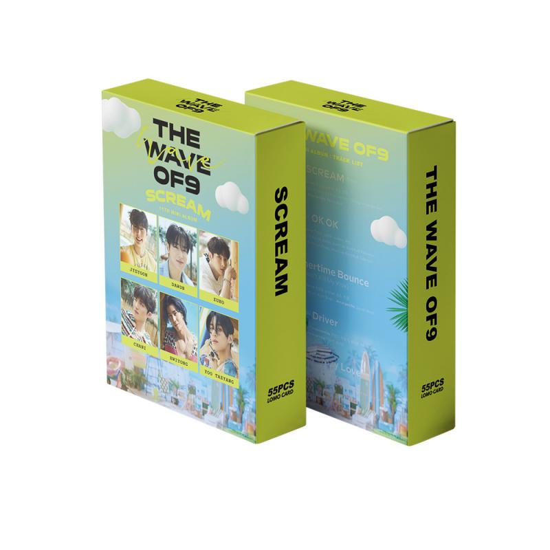 55pcs / Kotak Kartu Foto LOMO SF9 Album THE WAVE OF9