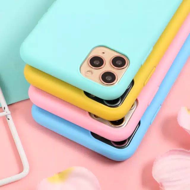 Candy Silicon Case iPhone X XR XS Max 11 Pro Max Casing Colorful Silicone Silikon Jelly Rubber TPU