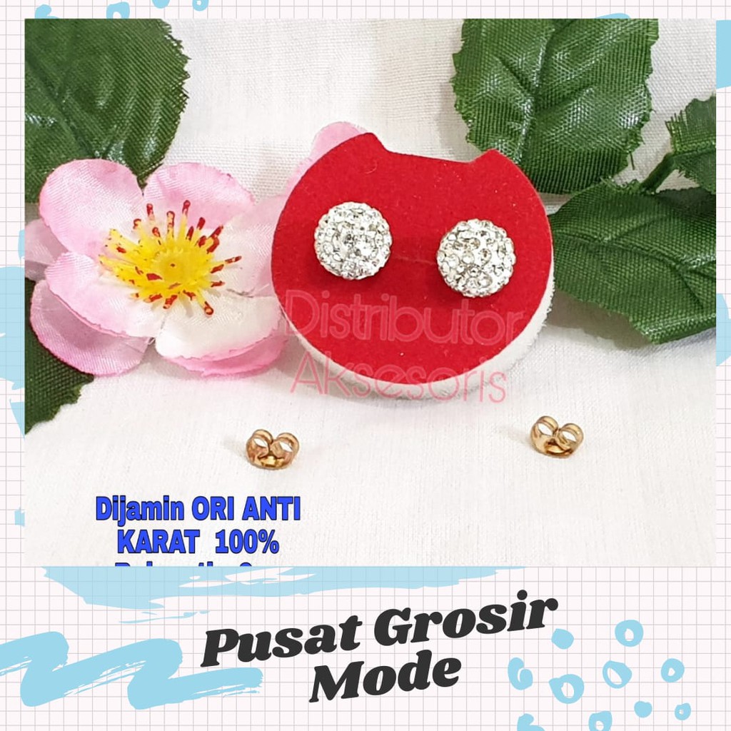 Anting Titanium Anti Karat Selamanya PGM AT32