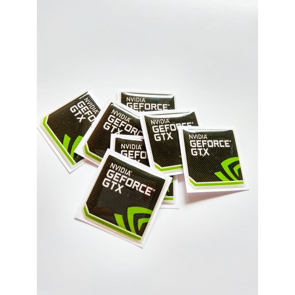 NVIDIA GEFORCE GTX EMBLEM STIKER RESIN TIMBUL LENTUR STIKER 3D-2