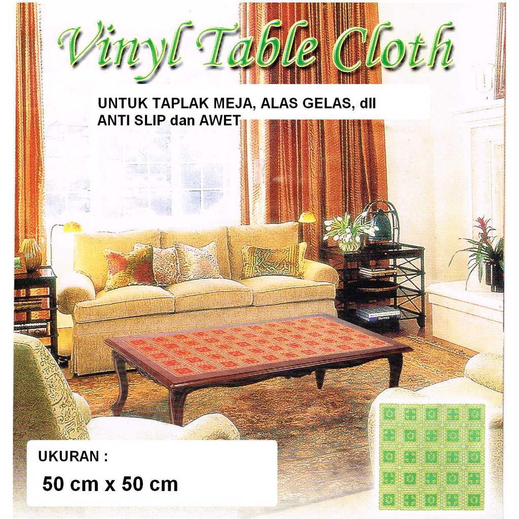 Taplak Alas Meja Dan Gelas Anti Slip (50x50 Cm)