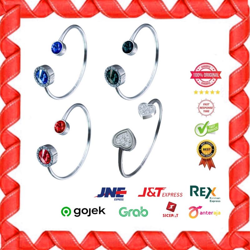 kkliforce Blue Sapphire Emarld Light Siam Bracellet