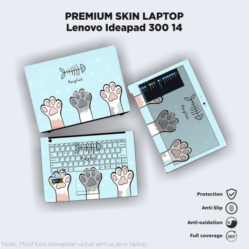 Garskin Laptop Fullbody Lenovo Ideapad 300 14 pussy cat