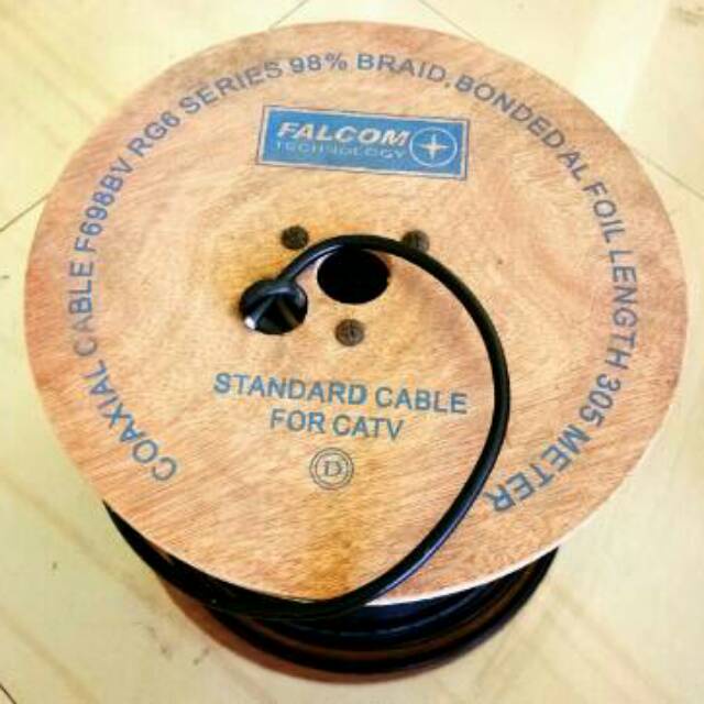 Kabel Coaxcial RG6 98% Standart For CATV Falcom