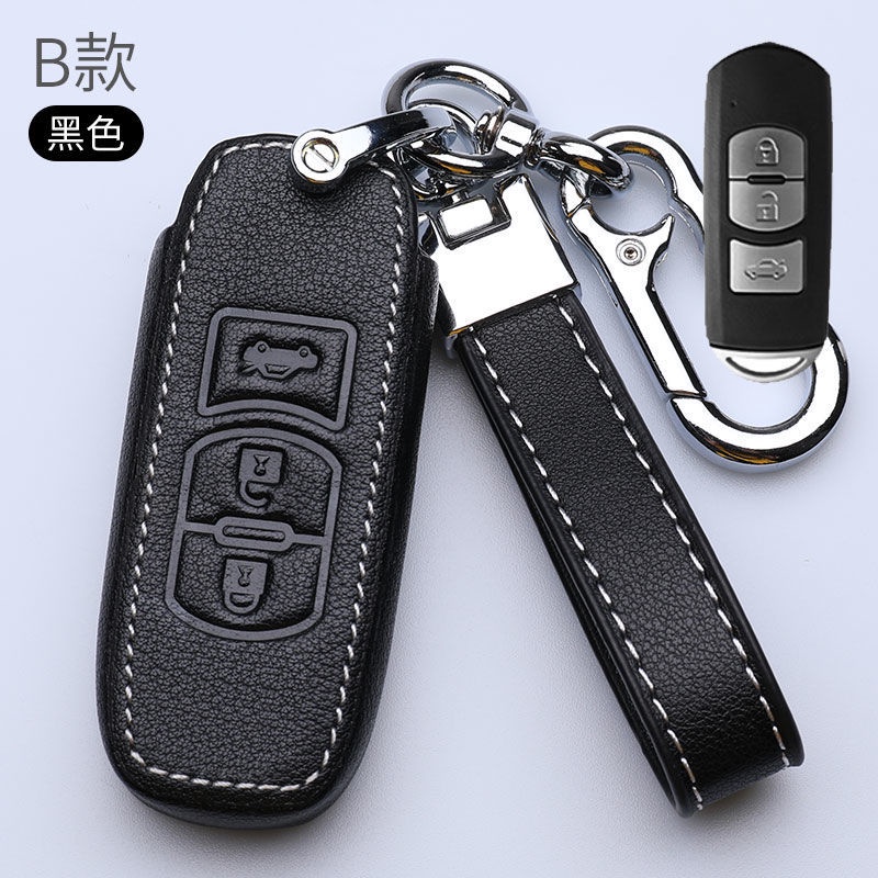 NEW high quality Leather Car Key Case Protection Cover For Mazda CX5 Mazda 3 2 6 5 CX3 RX8 BT50 323 CX8 CX30 RX7 626 CX7 NX5 CX9