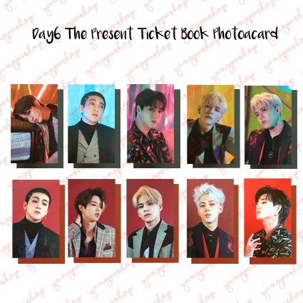 [READY / SET] DAY6 THE PRESENT TICKET BOOK DAYG PHOTOCARD FAN MADE UNOFFICIAL YANGPASHOP YOUNGK SUNG