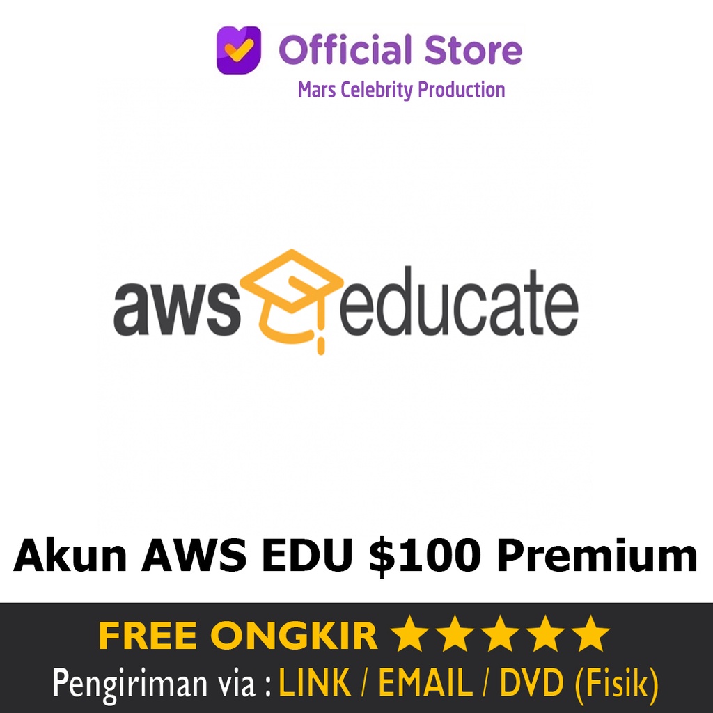 Akun AWS EDU Amazon Web Services Educate $100 Premium PRO VIP Private Use Bergaransi