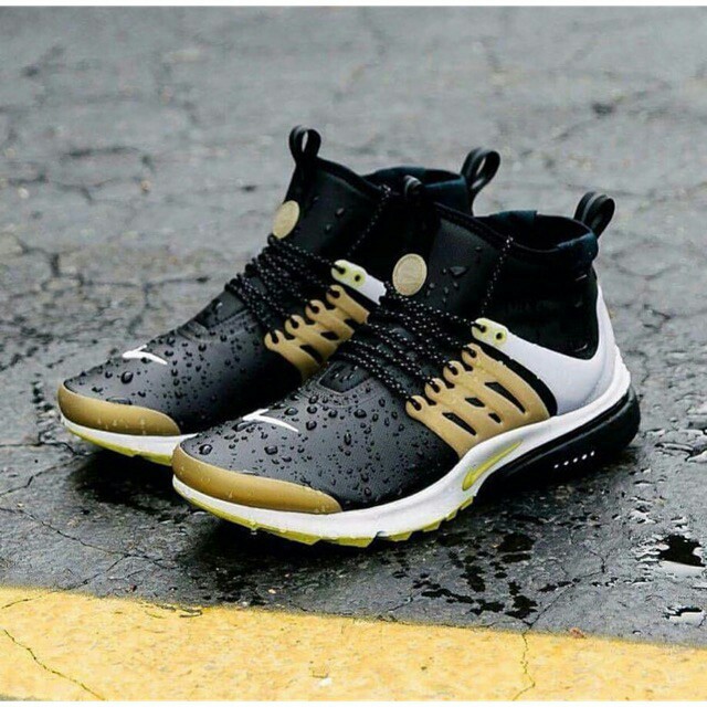nike air presto black and gold