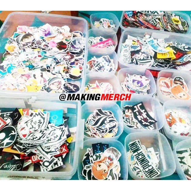 

CETAK STICKER CUSTOM ANIME/ BAND/ LOGO/ KPOP/ IDOL/ BRAND