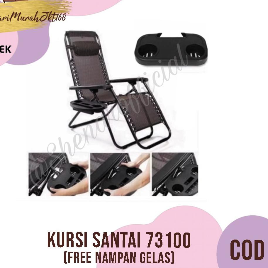 Modern Kursi Lipat Santai 73100 FREE TEMPAT MINUM Modern Kursi Lipat Santai 73100 FREE TEMPAT MINUM