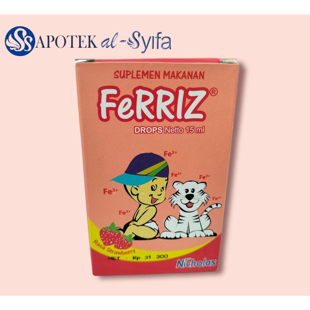 Ferriz Drop & Sirup /Suplemen makanan/Suplemen Zat besi untuk anak