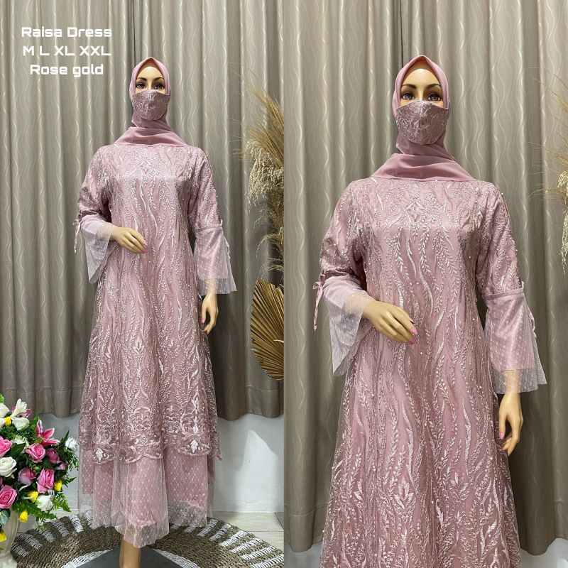 Raisa Dress NF / Gamis Kebaya Modern / Dress Kondangan / Kebaya Modern