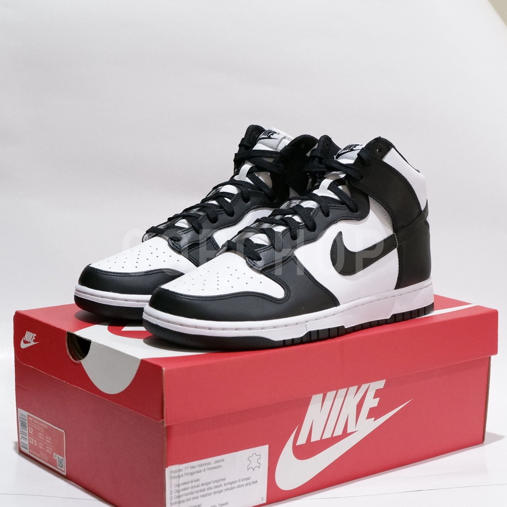 NIKE DUNK HIGH / HI CHAMPIONSHIP BLACK WHITE HITAM PUTIH MEN | 100% AUTHENTIC | BNIB | SIZE 46 | SEP