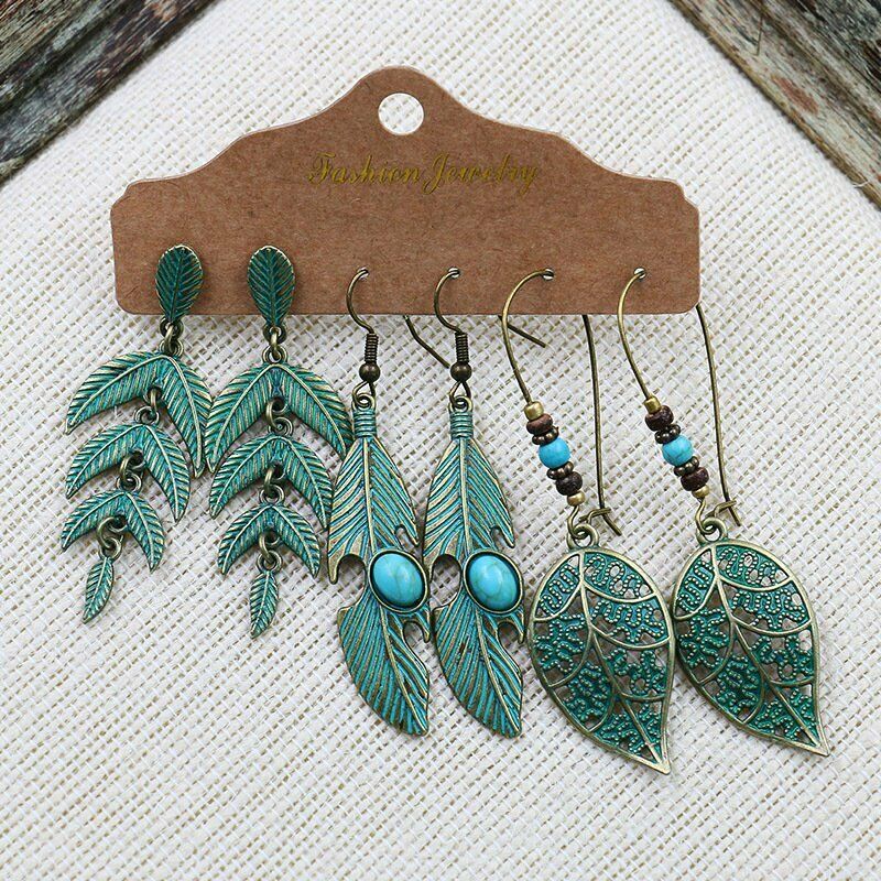 Anting Gantung Boho Gypsy Tribal Etnik Untuk Wanita