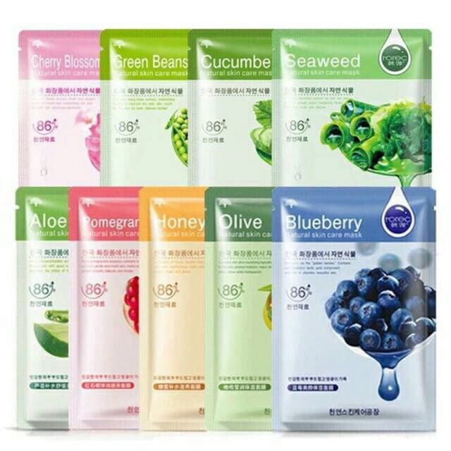 Natural face mask 20g Norec masker tissue wajah cocok untuk after facial atau bbglow dan lainnya