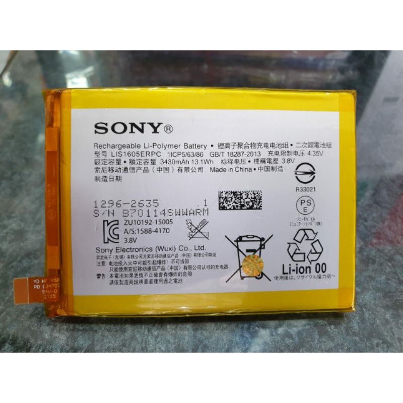 Baterai Sony Z5 Premium LIS1605ERPC Kualitas Ori