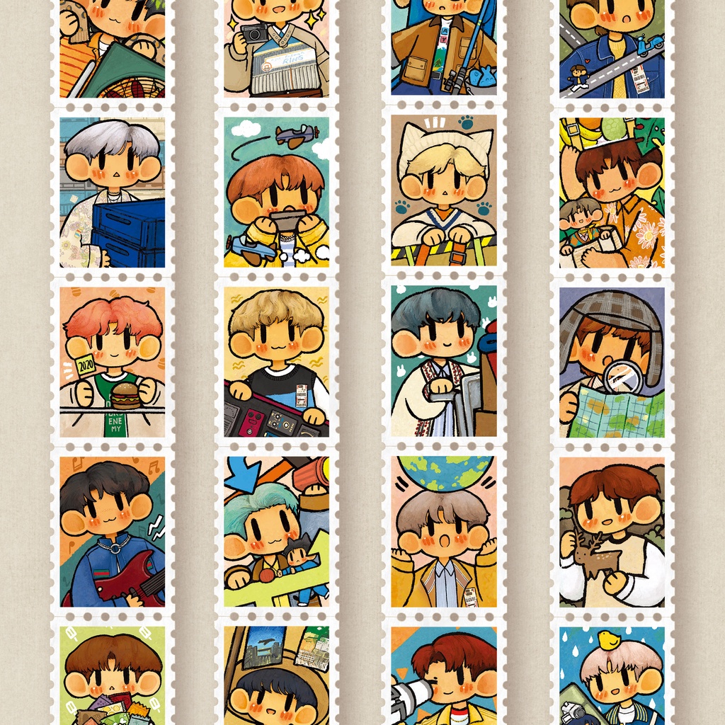 

NCT Resonance Stamp Washi