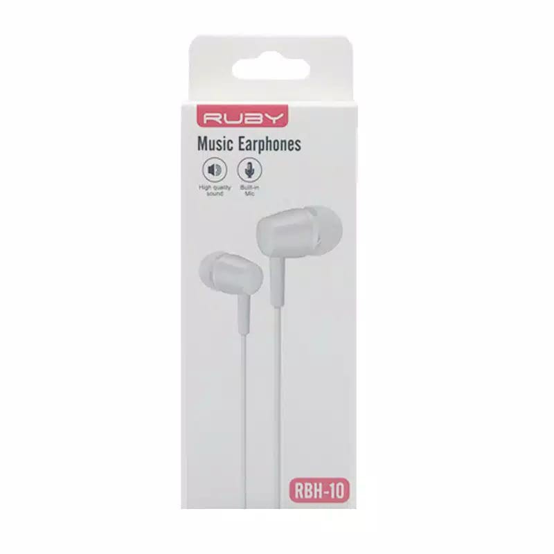 Handsfree Heandset Earphone LOGON RUBY RBH-10 Earphone Mega Bass Hifi Stereo Sound High Quality