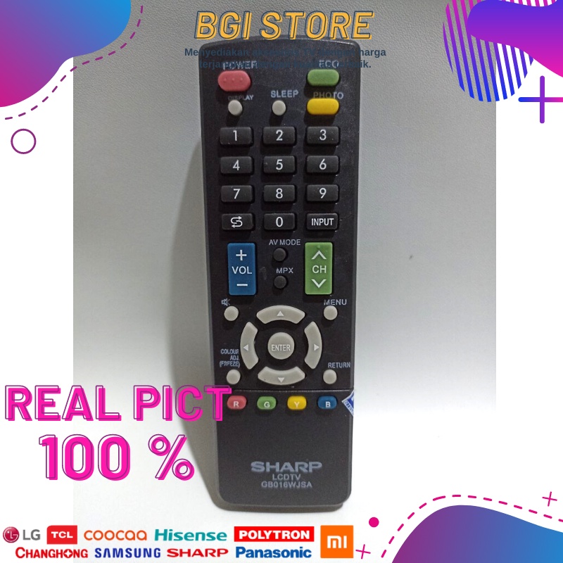 100% ORI Remote TV Sharp Aquos LCD LED Remot remote control