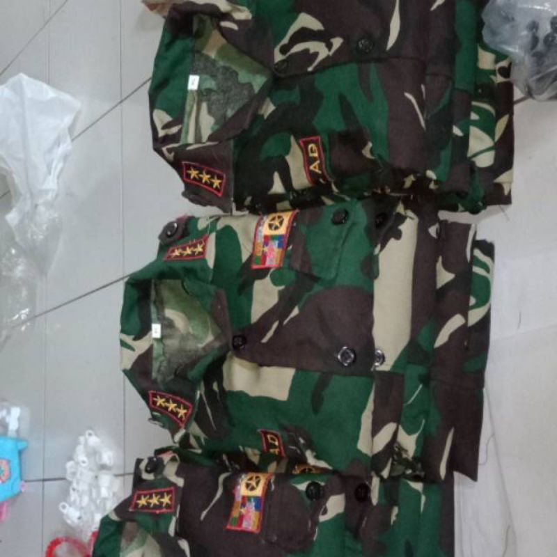 DISKON TENTARA CILIK / TENTARA ANAK ANAK / SERAGAM TENTARA ANAK CILIK / SERAGAM PROFESI ANAK / BAJU