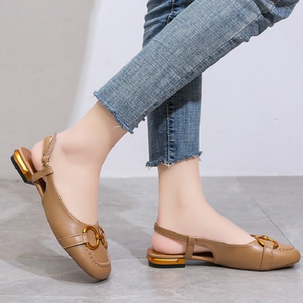 RYX - Strapless Chains Sepatu Loafer Wanita Fashion Casual - Ori Import