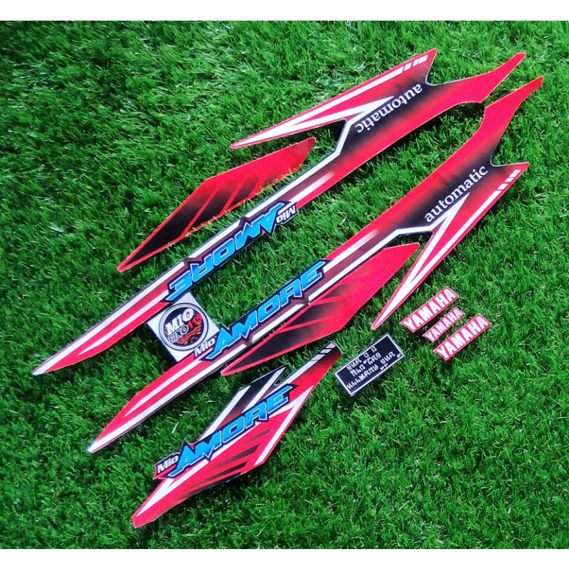 Striping Yamaha Mio Amore Thailand Untuk Body Merah