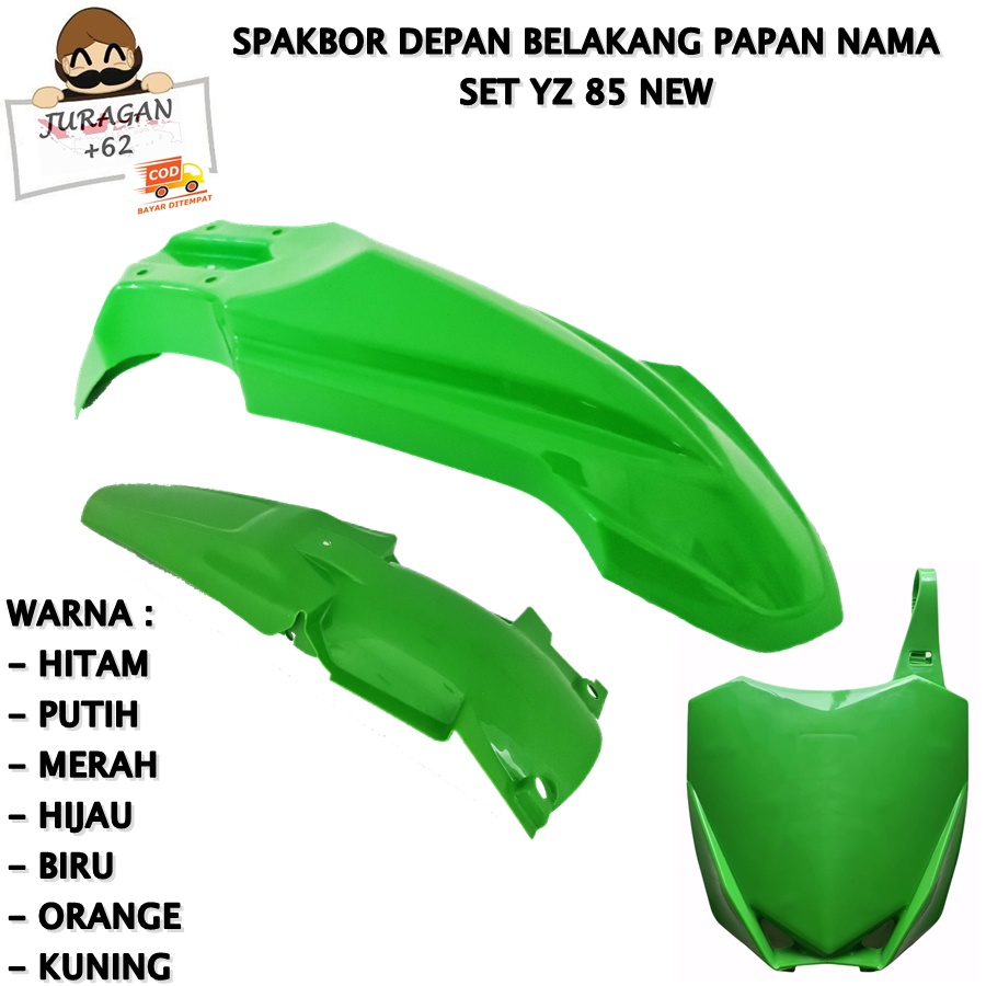 SPAKBOR SET DEPAN BELAKANG PAPAN NOMOR YZ 85 NEW MOTOR CROSS TRAIL YAMAHA YZ85 NEW