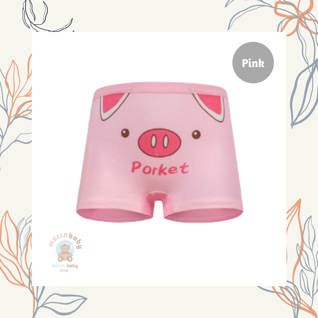 MBSS - XING DAILY CD POCKET LOVE BXR celana dalam anak perempuan bahan katun halus 2-12 Tahun