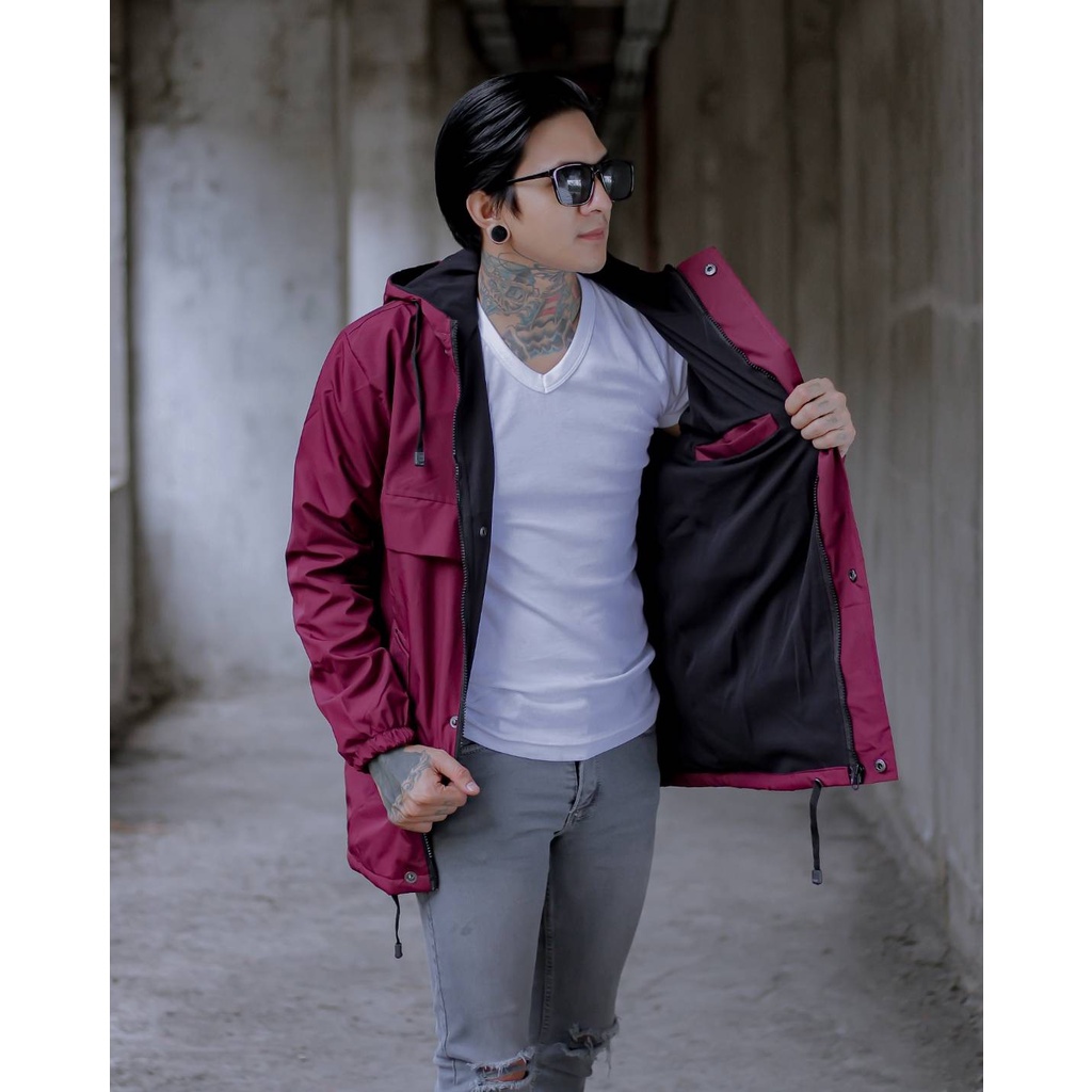 Jacket Pria-Jaket Parasut Pria- Jaket Oudoor Mat Pria-Casual Simple Original The Bojiel-Jaket Waterprof-Jaket Motor Pria