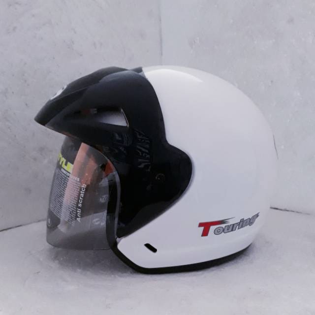 BMC Touring putih helm murah