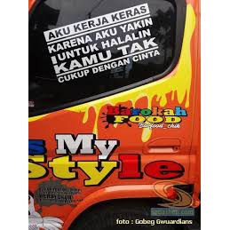 Cutting Stiker MOBIL/TRUCK Kata kata keren