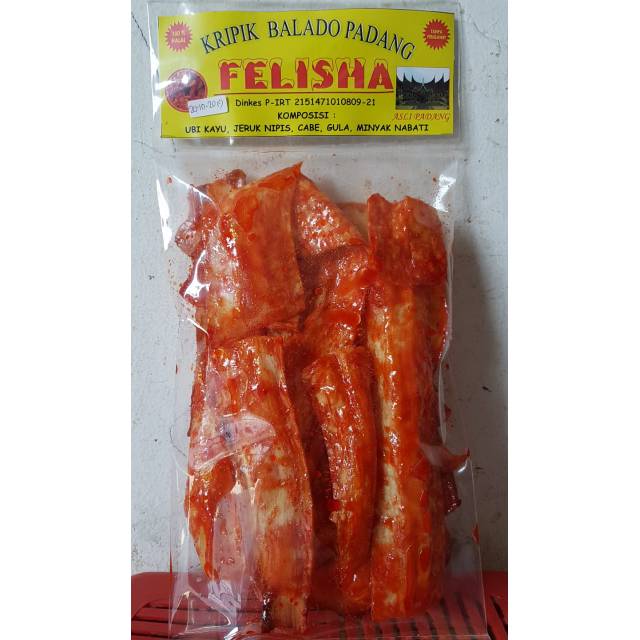 

Keripik ingkong balado asli padang