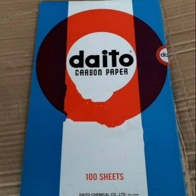 

Karbon Paper Daito Ukuran Folio. Isi 100 lembar.