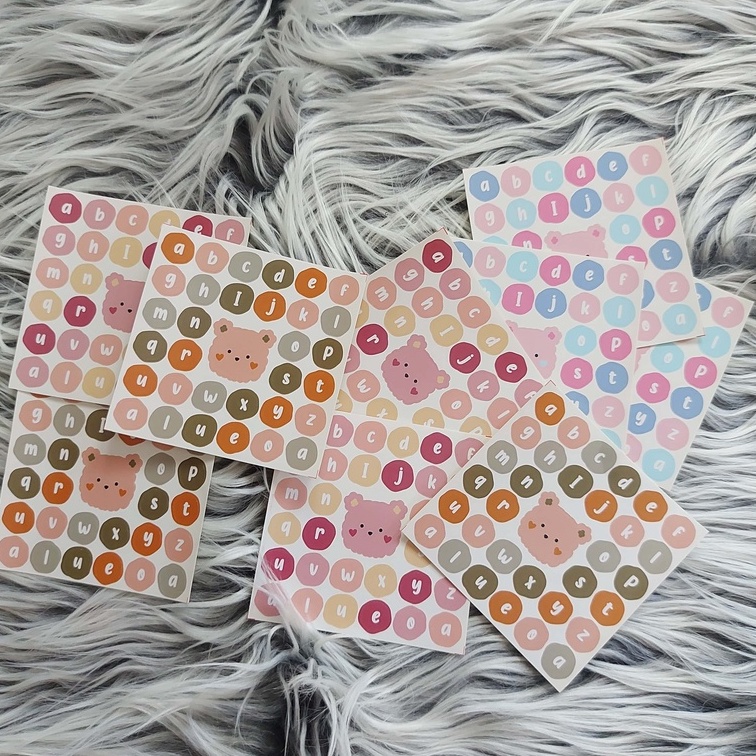 

jollygoodies | Sticker Alphabet Bear - Sticker Huruf DIY