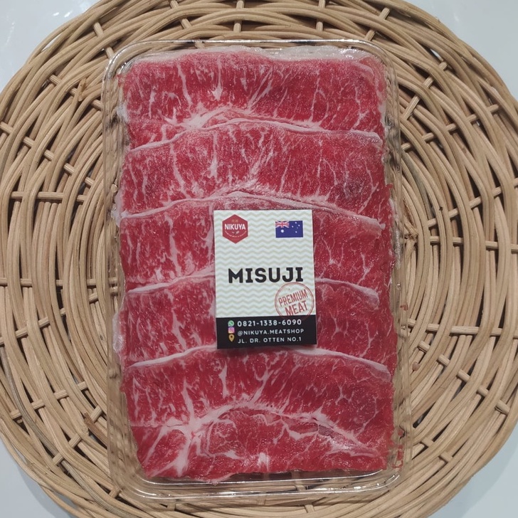 MISUJI Slice Premium Beef 250 gram - Daging Australia Yakiniku Grill Celup Steamboat Shabu