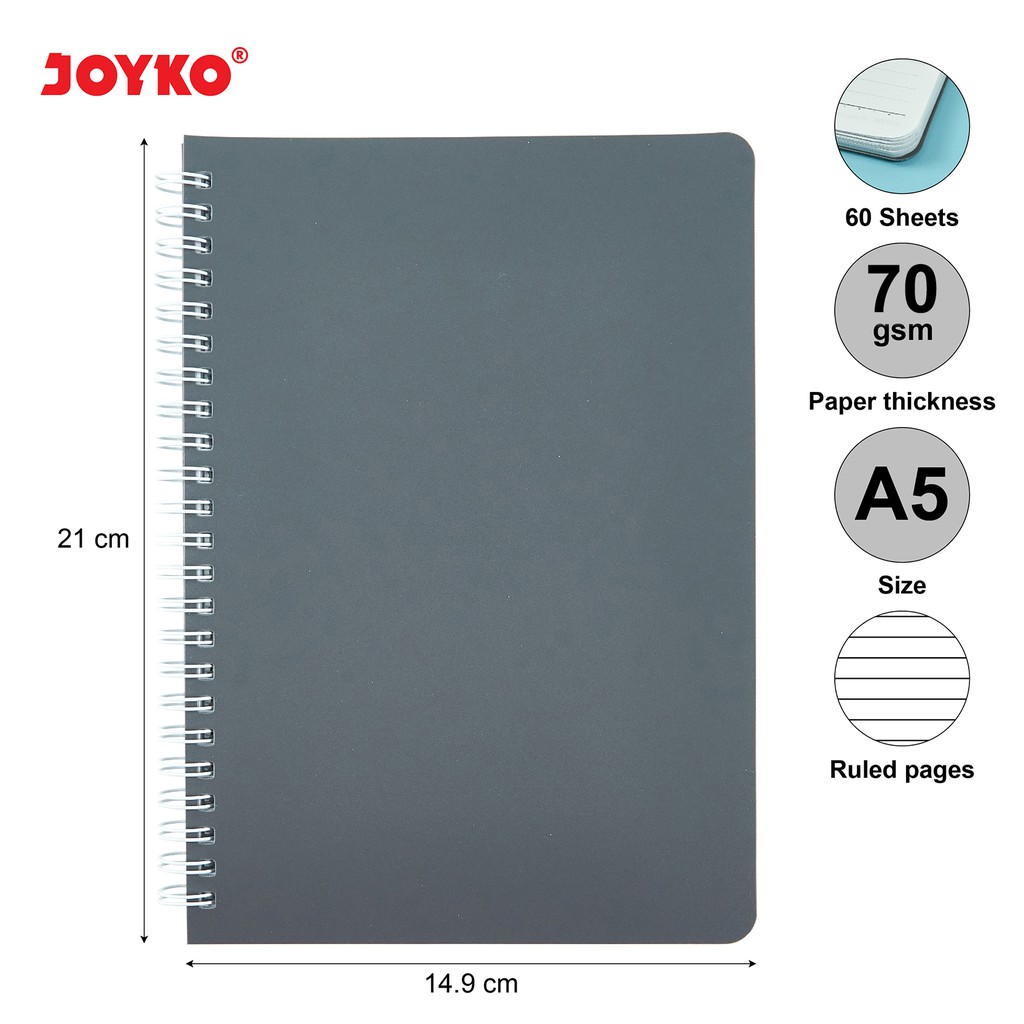 Ruled Notebook Diary Agenda Buku Catatan Bergaris Joyko NB-690-1