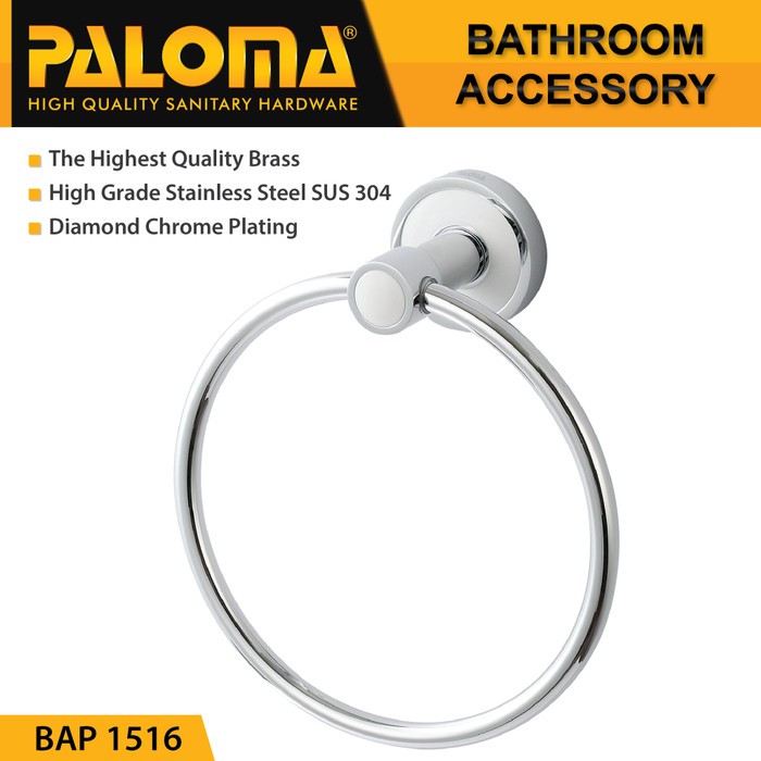 PALOMA BAP 1516 Gantungan Handuk Kain Lap Tangan Hand Towel Ring Mandi