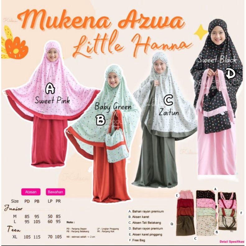 Mukena Azwa by LITTLE HANNA