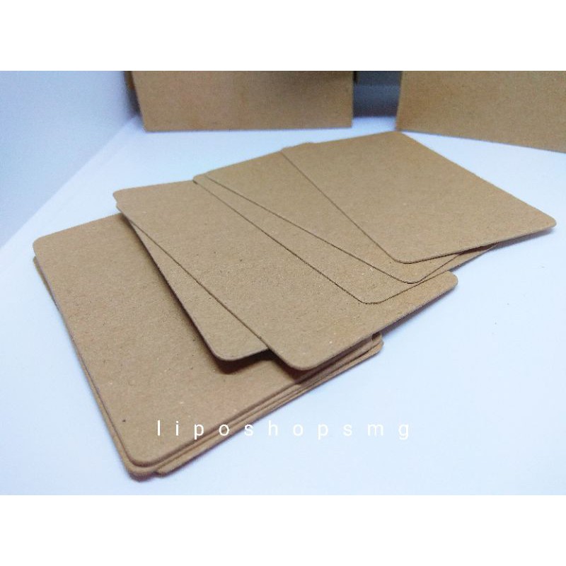 

BLANK CARD 60pcs KARTU UCAPAN POLOS KRAFT
