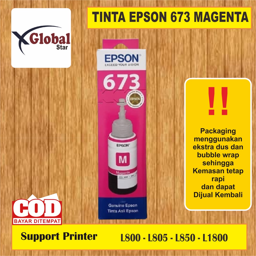 Tinta Epson 673 PREMIUM(COMPATIBLE) for Printer L800 L805 L810 L1800