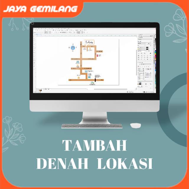 Jaya Gemilang Digital Undangan digital murah TAMBAH DENAH LOKASI / NGUNDUH MANTU / TURUT MENGUNDANG 