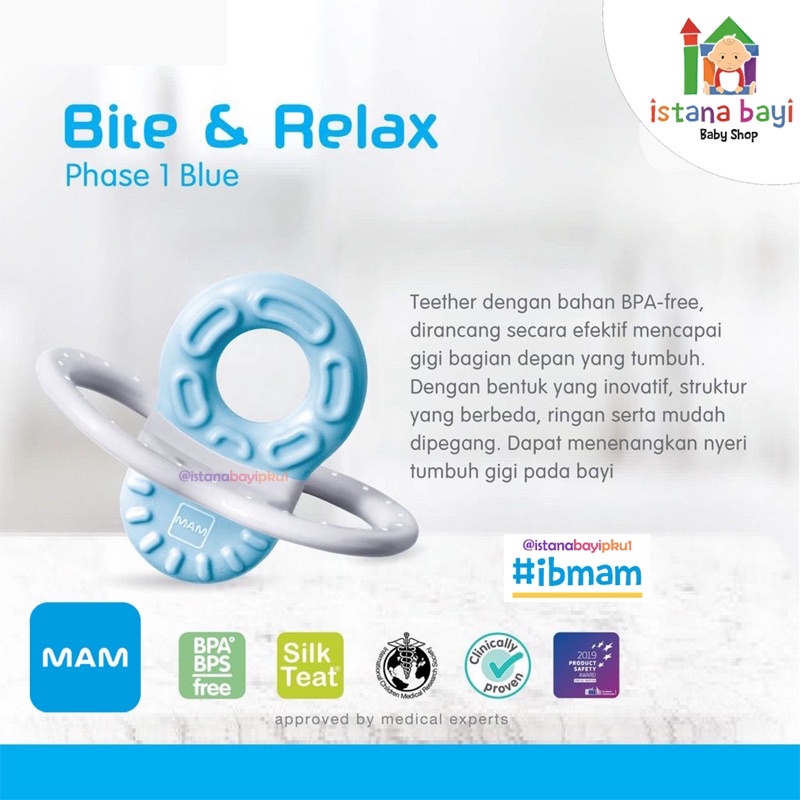 MAM Bite &amp; Relax Mini Teether - Gigitan Bayi