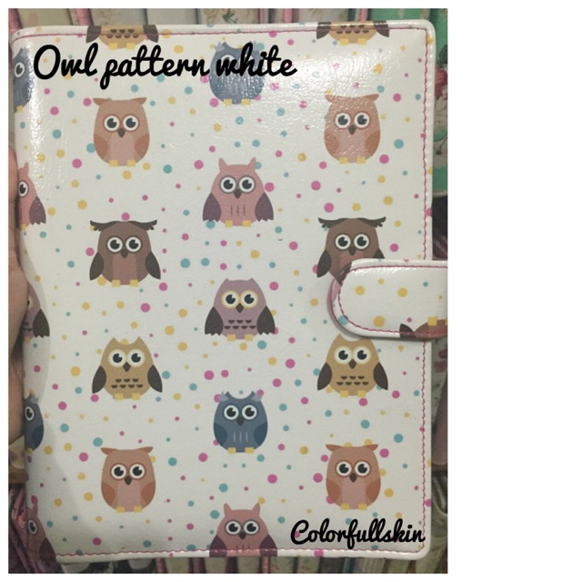 

owl pattern white