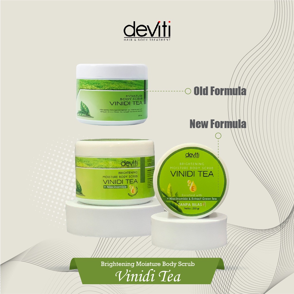 Deviti Moisture Body Scrub Vinidi Tea 250Gr Merileksasi Kulit