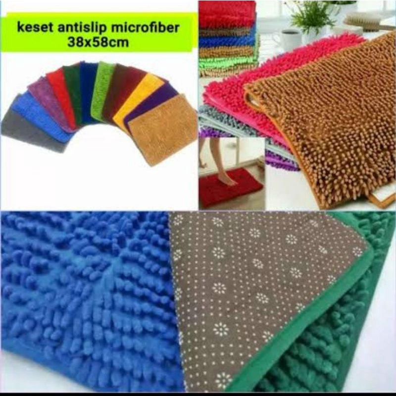 Keset Kaki Microfiber / Keset Kamar Mandi / Keset Cendol Microfiber Antislip