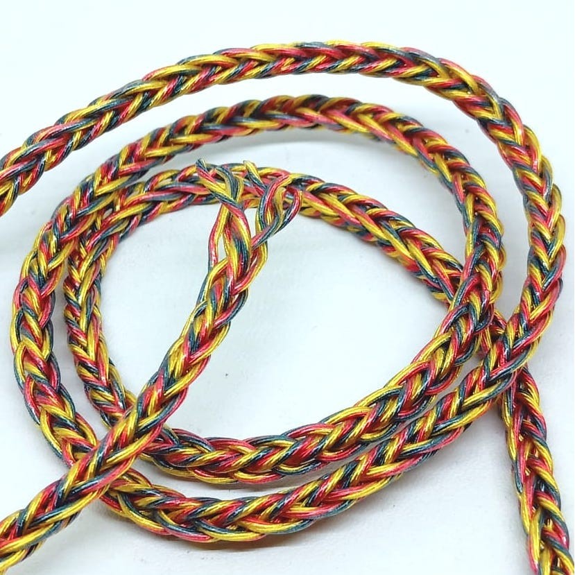 High End Super LitzBig Braid 7N Crystal Copper Silver Plated Cable Replacement